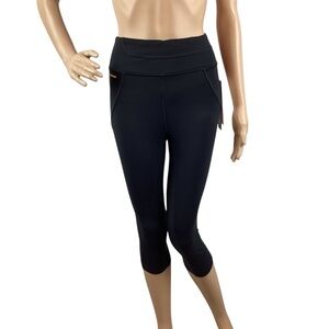 Lole Black Livy Capri Leggings High Rise Compression Size XS